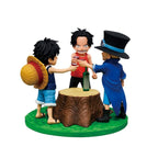 Ace, Sabo und Luffy Dramatic Memories Ichibansho 10 cm – Ansicht mit Ace