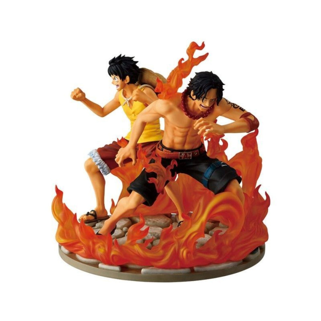 Ace und Luffy Dramatic Memories Ichibansho 15 cm – Vorderansicht