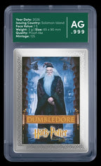 Harry Potter 25 Years of Magic Dumbledore 3g Feinsilber Karte limitiert auf 125