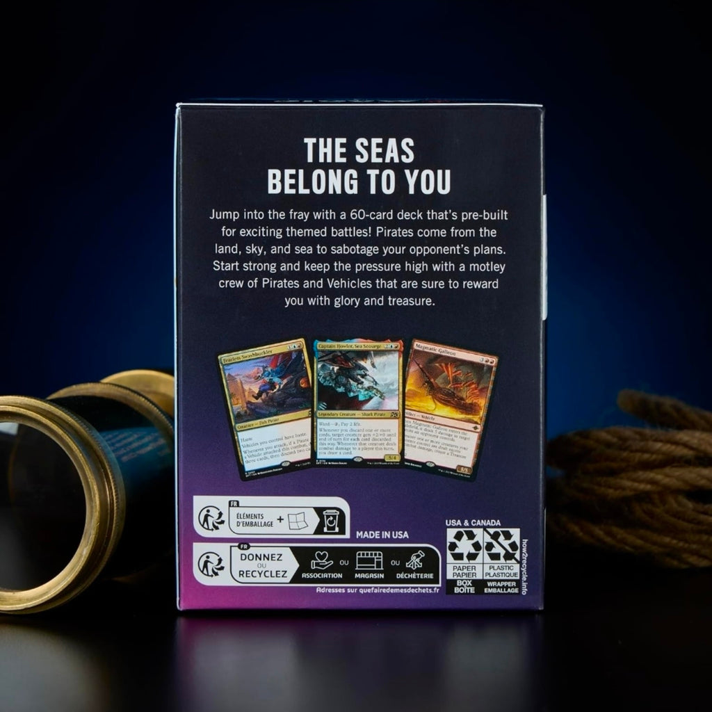Pirates Theme Deck – englische Verpackung Rückseite
