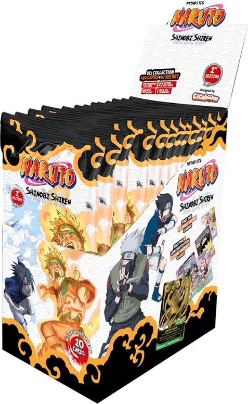 Naruto Mythos TCG Shinobi Shiren Set 2 Display 1st Edition Englisch mit 24 Boostern