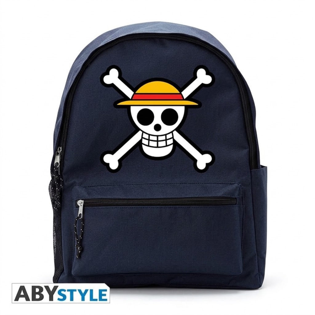 ABYstyle One Piece – Rucksack Blau „Skull“ – Produktansicht