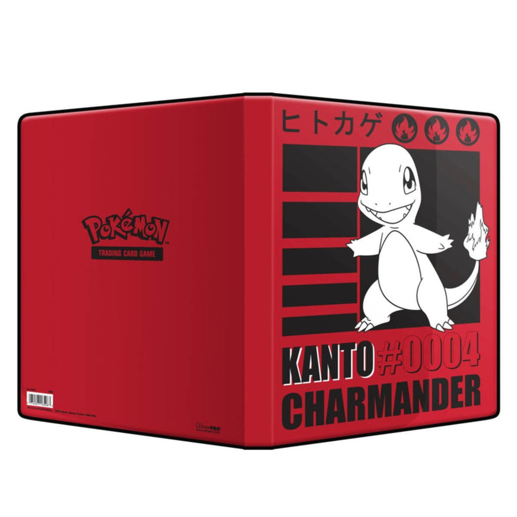 Ultra PRO Pokémon Charmander 9-Pocket Portfolio rote Vorder- und Rückseite