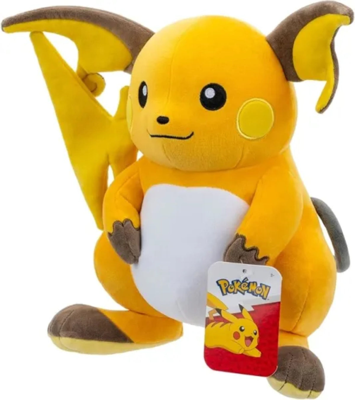 Pokémon Raichu – 30 cm Plüschtier – Jazwares – Vorderansicht