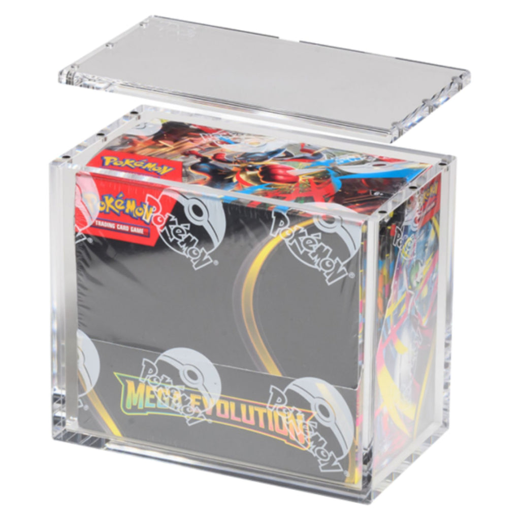 Acryl-Case mit Pokémon Booster Display als Anwendungsbeispiel – Display nicht enthalten