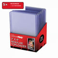 Ultra PRO Clear Regular Toploader 5er Set – 5 Packungen à 25, insgesamt 125 Toploader